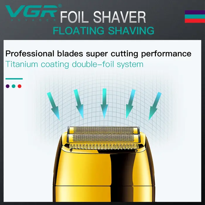 VGR tondeuse tondeuse à barbe pour hommes rasoir electrique homme rasoir homme Rasoir Professionnel Le rasoir Rasoir électrique Réciproque Machine à raser Portable Tondeuse à barbe Mini Rasoir pour ho