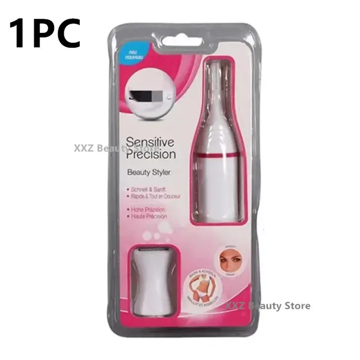 Épilateur électrique multifonction 1/2 pièces, tondeuse indolore pour sourcils, corps, Bikini, épila