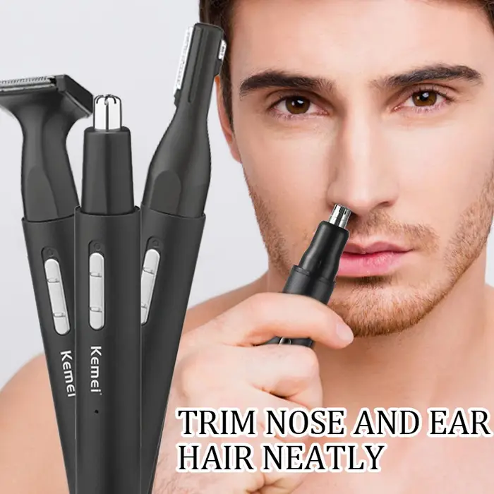 Kemei 6668 tout en un stylo nez tondeuse pour hommes femmes électrique