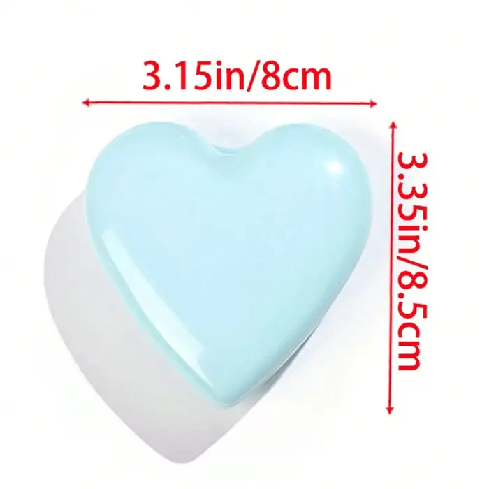 Brosse à cheveux en forme de cœur avec miroir 2 en 1