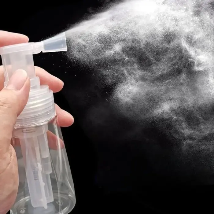 Flacon pulvérisateur de poudre pour shampoing sec