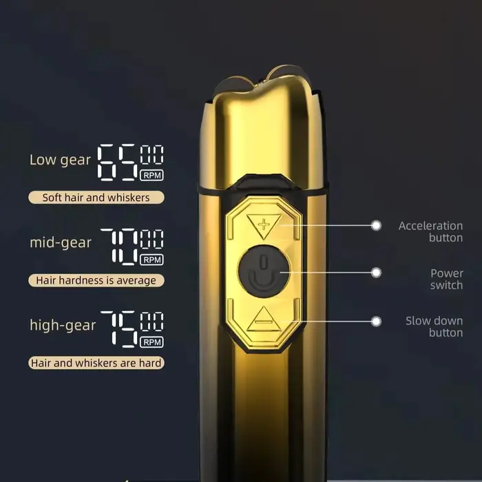 Kemei TX10 rasoir électrique cheveux Rechargeable visage et barbe feuille