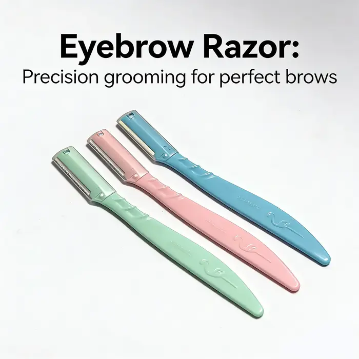 3 rasoirs à sourcils, un outil sûr et résistant aux rayures pour la coupe