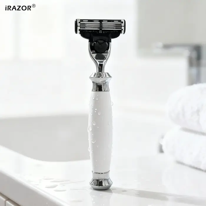IRAZOR 3 lames Mach 3 rasoir de rasage de barbe pour hommes rasoir d'épilation poignée acrylique en 