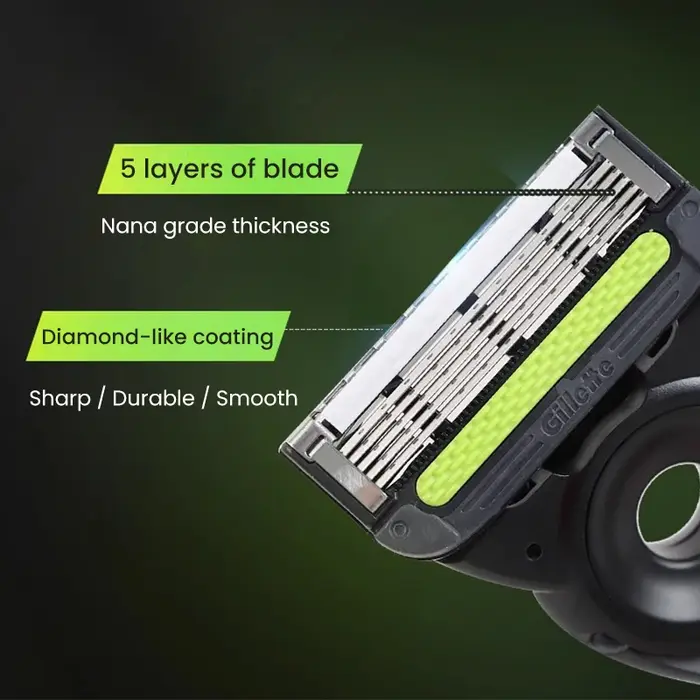 Gillette Labs Recharges de lames de rasoir pour hommes compatibles avec les poignées de rasoirs