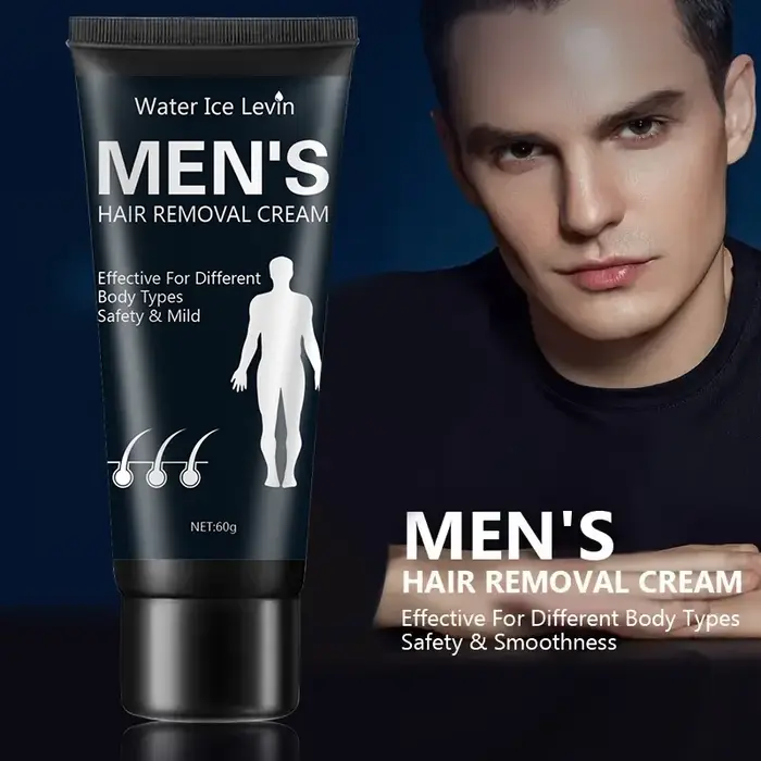 Crème dépilatoire pour hommes pour éliminer l'excès de cheveux