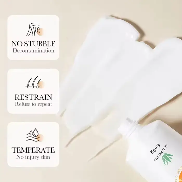 Crème dépilatoire à l'aloe vera