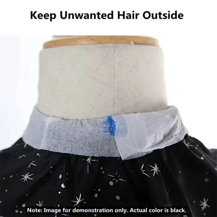 Professionnel cou papier noir Salon barbier coiffeur rouleau coupe pansement coiffure collier access