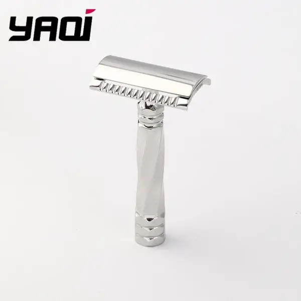 Nouveauté 2026 ! Rasoir de sécurité YAQI Cerberus en acier inoxydable - Lame de 0,65 mm, hypoallergé