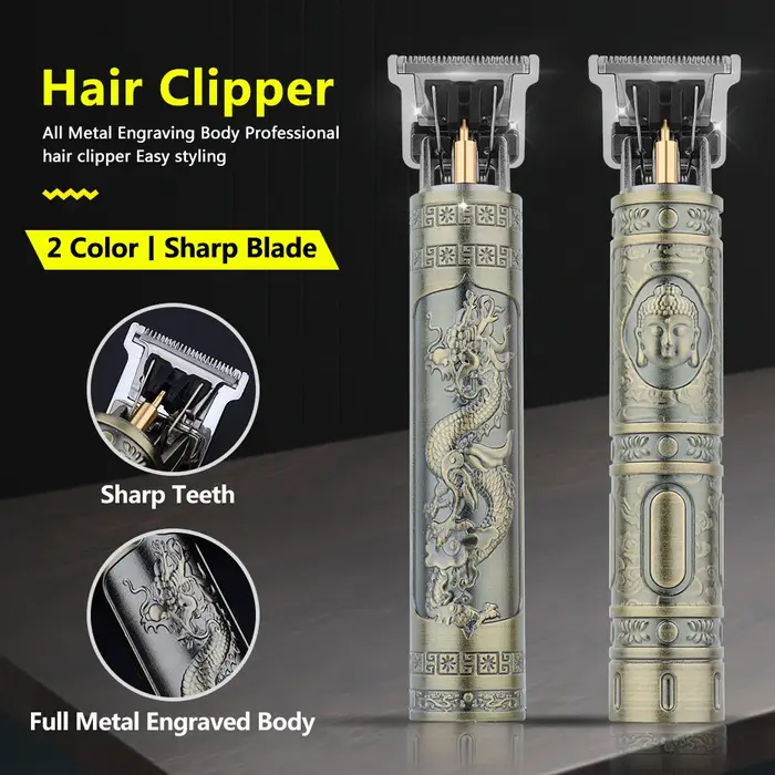 Ensemble de machine à couper les cheveux rétro T9 pour hommes