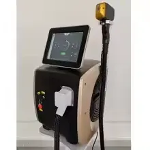 Épilateur laser professionnel en titane glacé sans douleur, appareil d'épilation au laser platine IC
