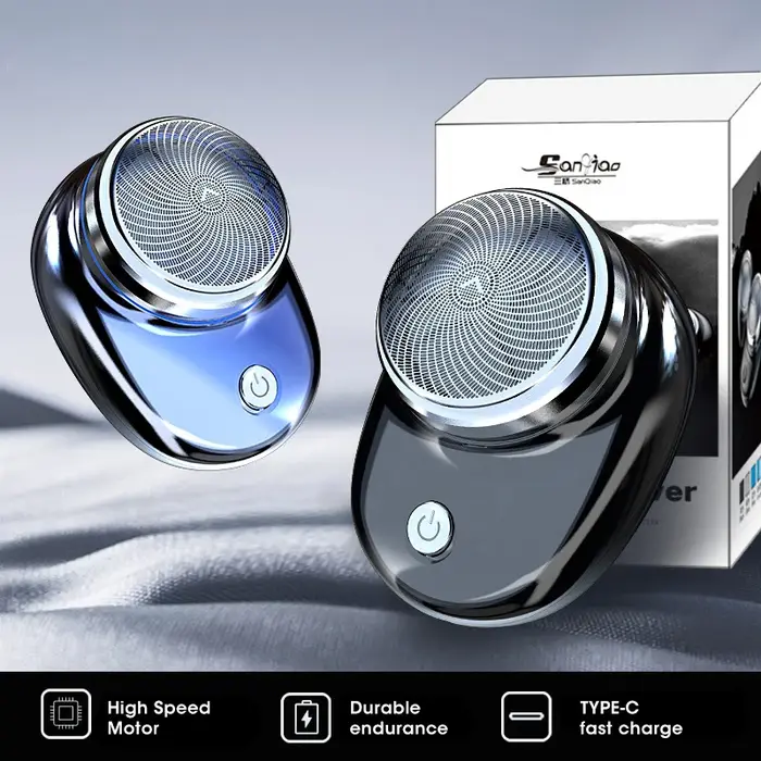 Mini rasoir électrique sans fil Portable professionnel pour hommes tondeuse à barbe humide et sèche rasoir USB Rechargeable étanche