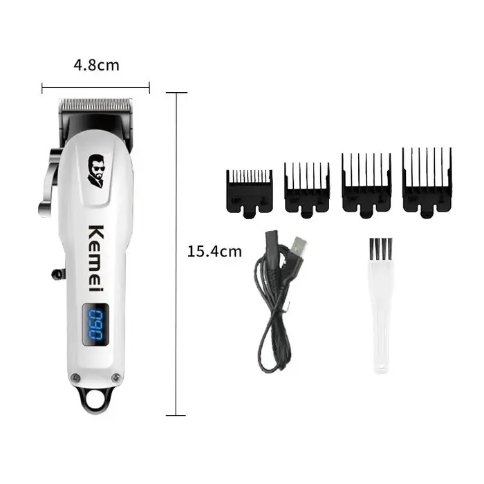 Kemei Mini puissant sans fil tondeuse à cheveux électrique professionnel barbier