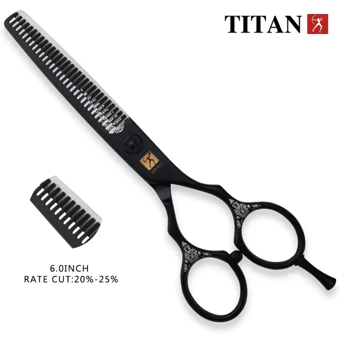 TITAN coupe de cheveux ciseaux de coupe amincissants ciseaux de coiffeur japon acier 5.5 pouces 6.0 