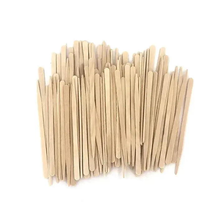 100/200/300/400/500 Pièces Bâtonnets de cire jetables en bois pour épilation