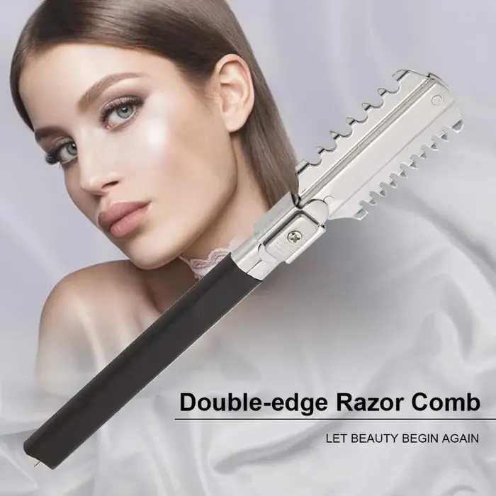 Lames de rasoir professionnelles à double tranchant pour la coupe de cheveux