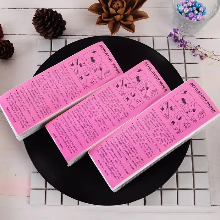 Nouvelles bandes de cire pour épilation, 200/100 pièces, bandes de cire en papier pour épilation, bandes de cire dépilatoires Lz01