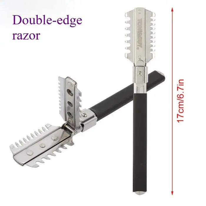 Lames de rasoir professionnelles à double tranchant pour la coupe de cheveux