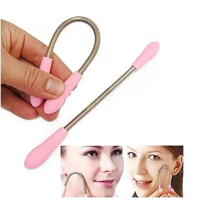 Outil de retrait de courbure de ressort de maquillage libre de poils du visage de femmes