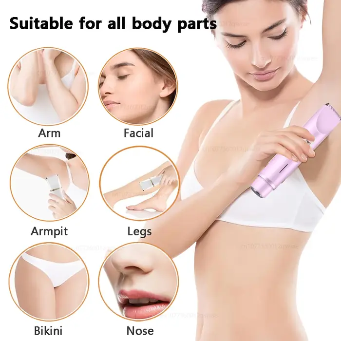 Rasoir électrique pour femmes à double tête