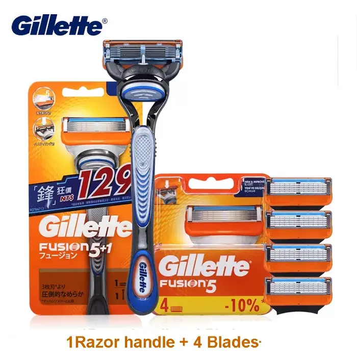 Gillette-Rasoir KtRazor authentique pour hommes, épilation du visage, rasoir manuel de sécurité, rem