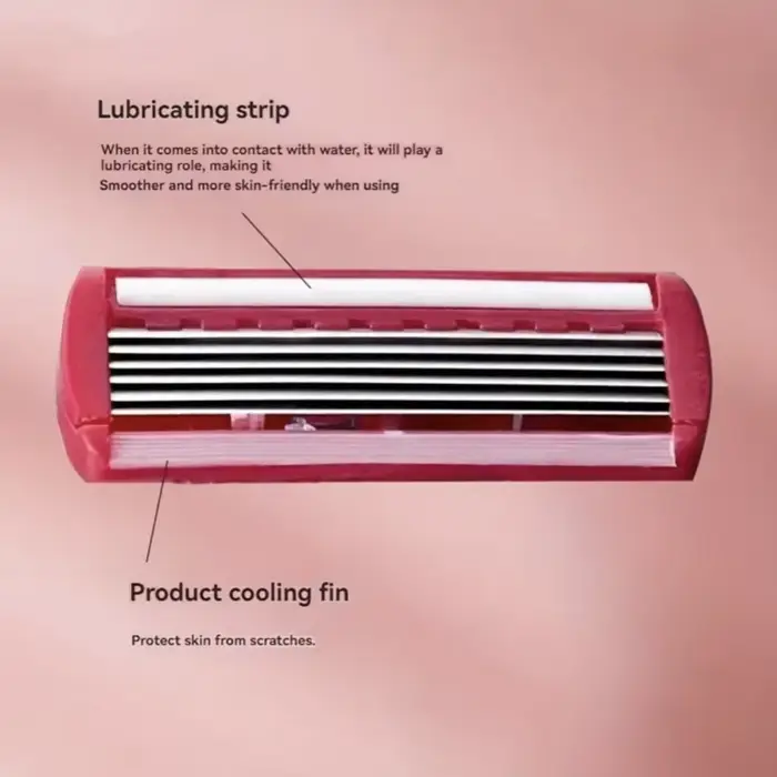 Rasoir pour femmes lame à 6 couches jambe cheveux aisselles couteau de rasage lames à 6 couches raso