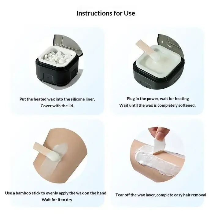 Nouvelle Mini Machine Chauffe-Cire avec Bol en Silicone