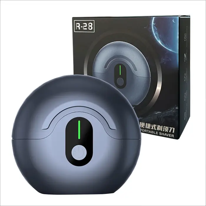 Soucoupe volante Design rasoir électrique pour hommes rond ovni Portable Double flottant lame magnétique tête