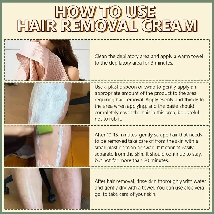 Crème d'épilation professionnelle pour hommes 50g