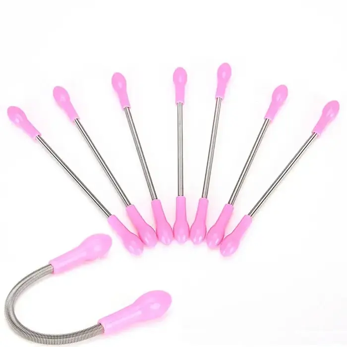 Outil de retrait de courbure de ressort de maquillage libre de poils du visage de femmes