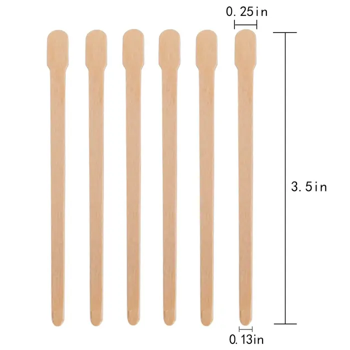 100-500 bâtonnets de cire en bois pour épilation corporelle