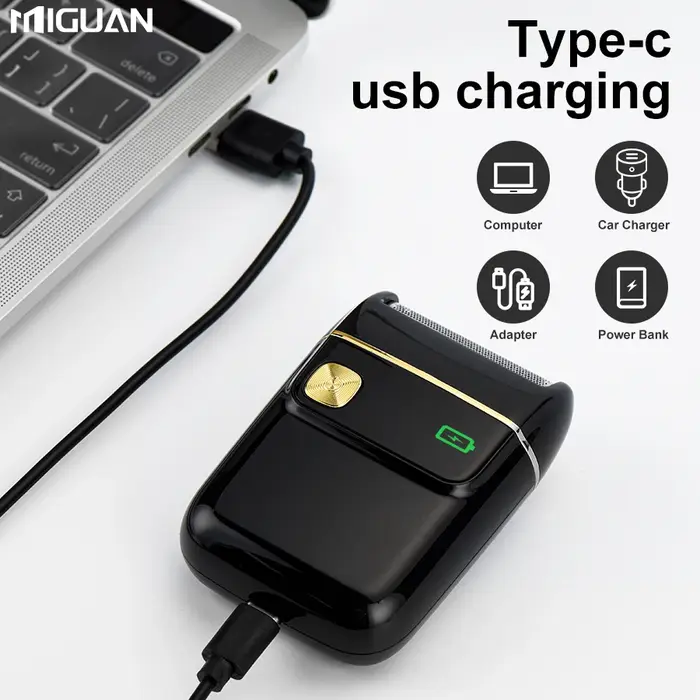 Rasoir électrique rechargeable par USB - Lames oscillantes