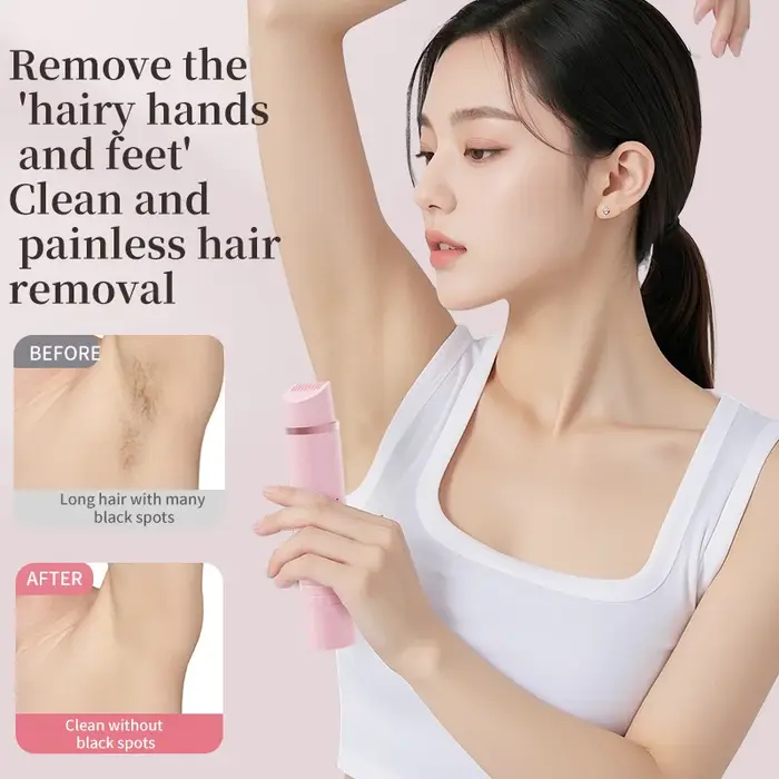 Rasoir électrique 2-en-1 pour femme - appareil d'épilation pour le bikini