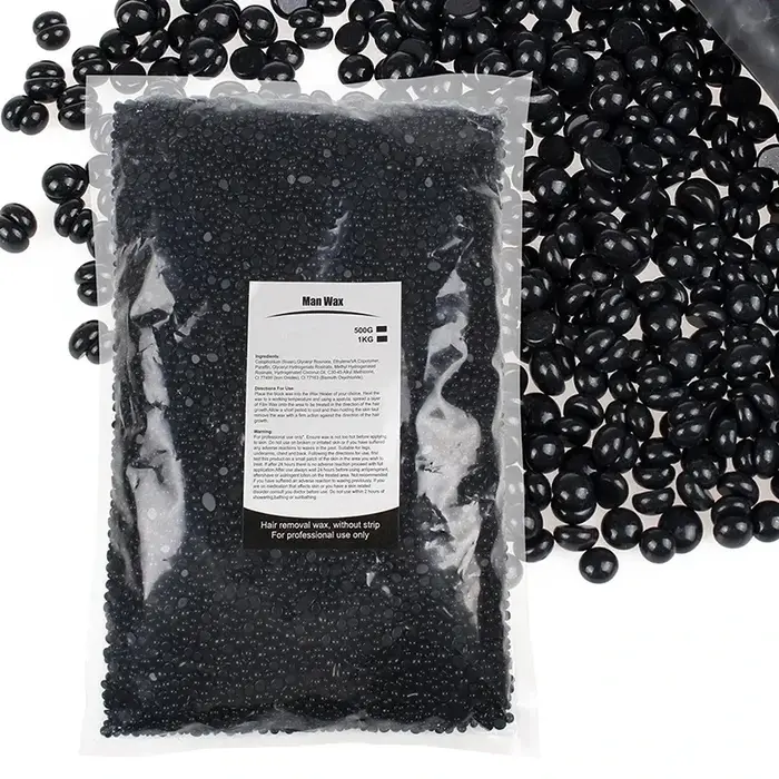 500g/50g haricots de cire dure pour épilation corps perle brésilienne européenne pour chauffe-cire