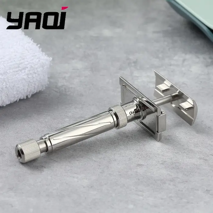 Rasoir de sécurité réglable en acier inoxydable pour homme Yaqi Ultima - Expérience de rasage confortable