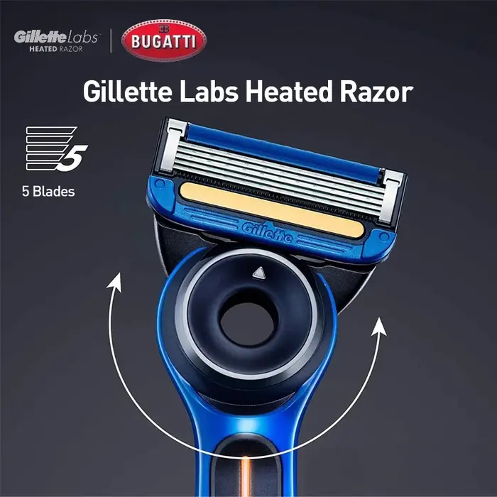 Gillette labs rasoir chauffant série Bugatti Veyron Gillette labs ensemble de rasoir pour hommes lam