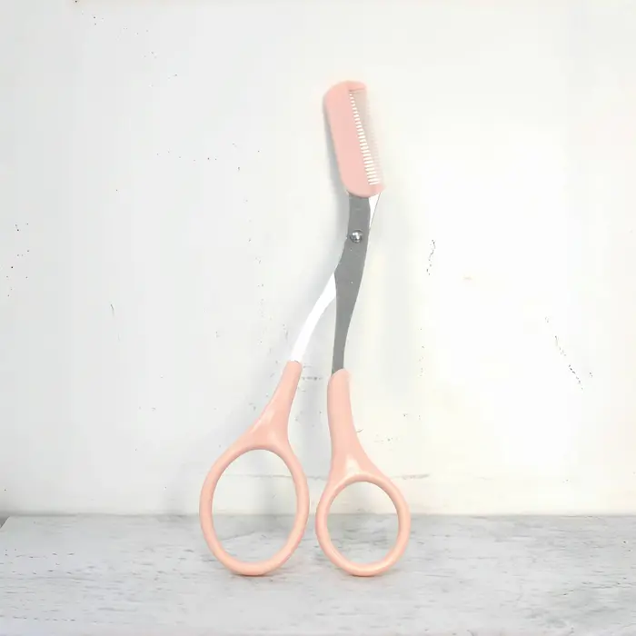 Ciseaux de rasoir à sourcils en acier inoxydable
