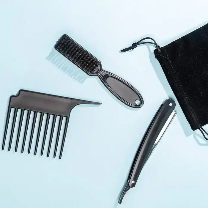 Outil de soin de barbe trois pièces