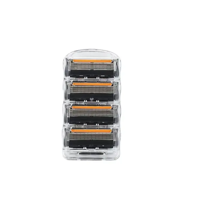 Lames de sécurité remplaçables à 5 couches, rasoir manuel pour hommes, lames en acier inoxydable, ad