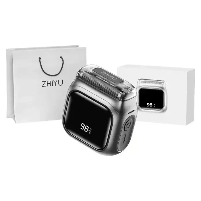 Mini Rasoir Électrique Portable Intelligent avec Affichage Numérique