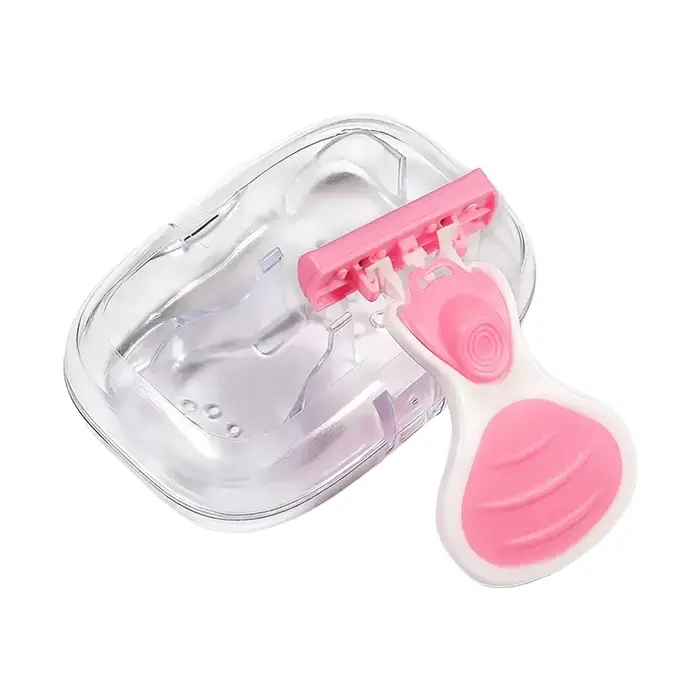 Rasoir portable 6 lames pour femme, idéal pour les voyages, pour le visage, les jambes, le maillot e