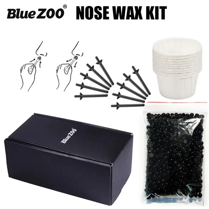 Kit de cire à épiler portable et indolore pour le nez