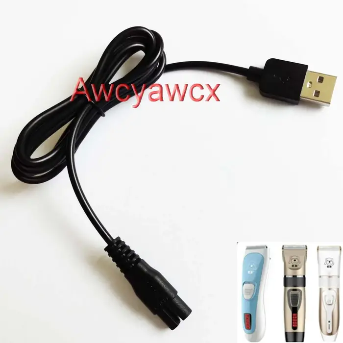 DC 2.4V 3V 3.6V 3.7V 4.2V 4.3V 5V 1A 1000mA rasoir électrique USB câble prise chargeur d'alimentation animal de
