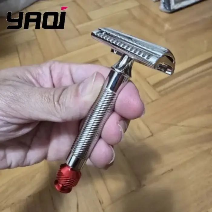 YAQI – rasoir de sécurité incliné 37 en acier inoxydable pour hommes