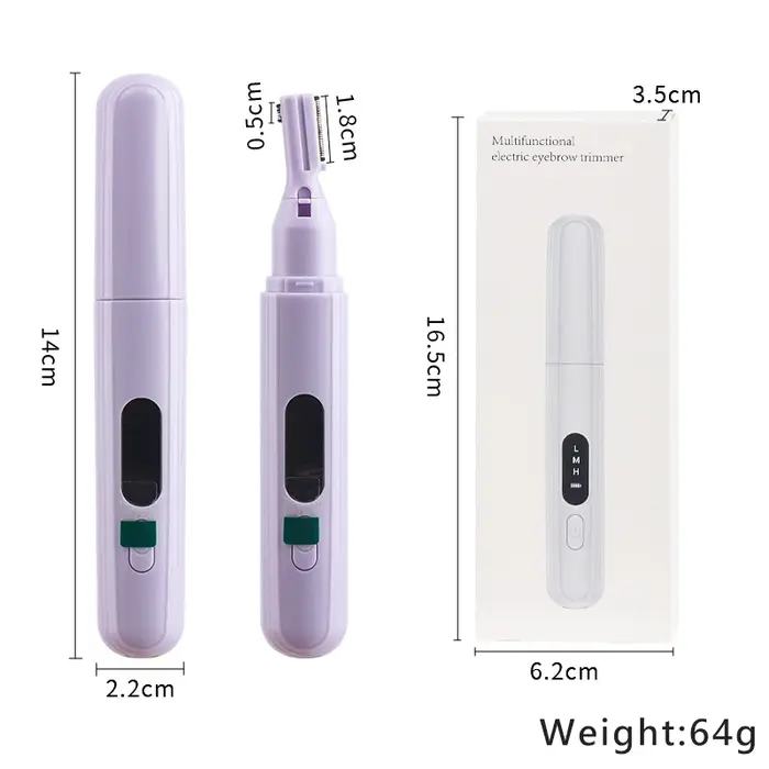 1 pièces tondeuse à sourcils électrique visage épilateur Mini Portable femmes corps rasoir cou lèvres bras et jambes