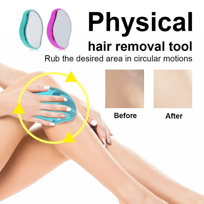 Épilation Physique Épilateurs Cristal Gomme À Cheveux Sûr Facile Nettoyage Réutilisable Corps Lisse Beauté