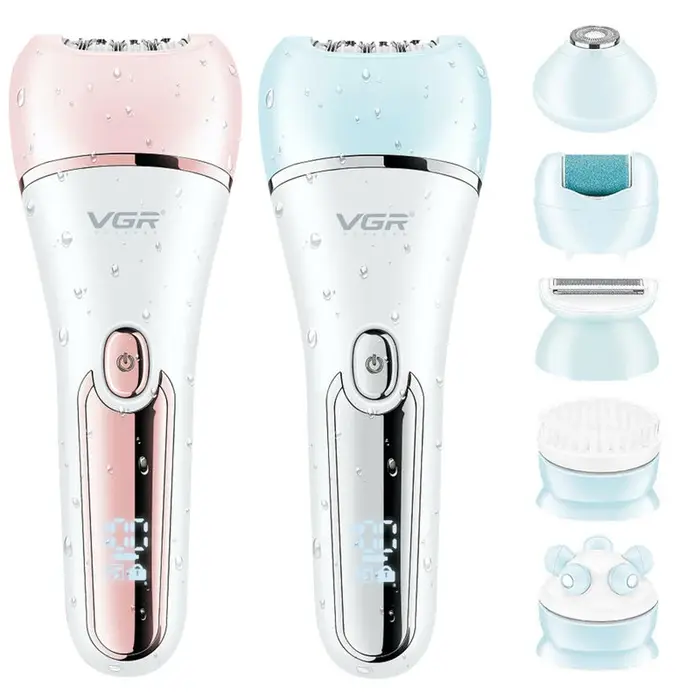 VGR électrique femmes épilateur femme rasoir jambe corps épilation lèvre menton dépilatoire dame Bikini tondeuse ensemble d'épilation du visage