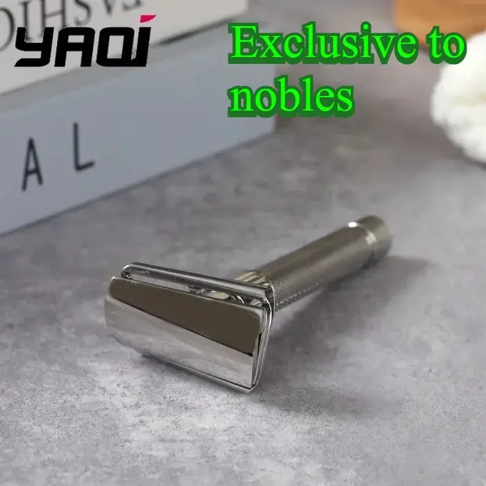 Yaqi – rasoir à barbe Yaqi Torqx, rasoir de sécurité incliné réglable en acier inoxydable, objets de