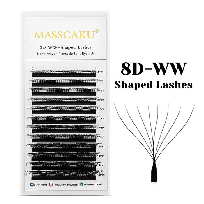 MASSCAKU 3D 6D 8D W forme cils vente en gros mondiale grappes