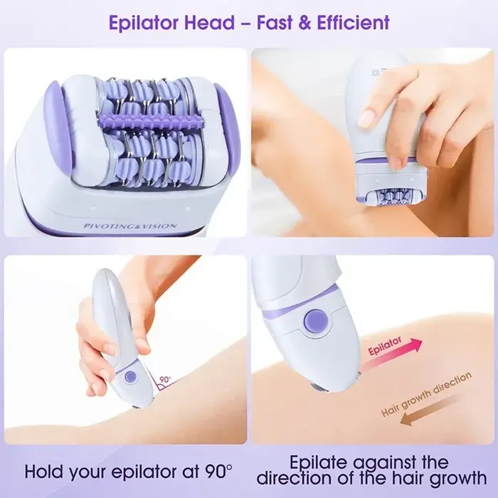 3in1 électrique femmes épilateur femme rasoir jambe corps épilation lèvre menton dépilatoire dame Bikini tondeuse